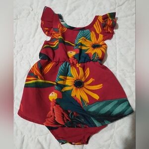 Tropical baby girl dress